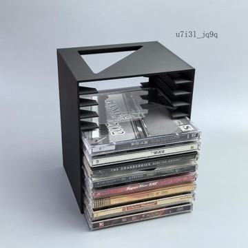 CD唱片架碟片專輯收納盒桌面CD陳列展示架唱片cd收納盒展示架