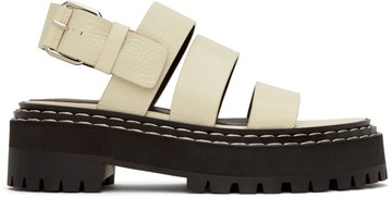 Proenza Schouler 灰白色 Lug Sole Platform Fisherman 凉鞋