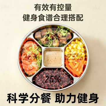 🔥新竹有貨🔥【健康搭配】不鏽鋼分格餐盤帶蓋密封防漏家用商用食堂五格配菜盤