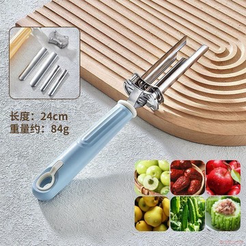 臺灣出貨12H🌈紅棗山楂去核神器去棗核果核工具不鏽鋼水果去核器蘋果抽心取芯器