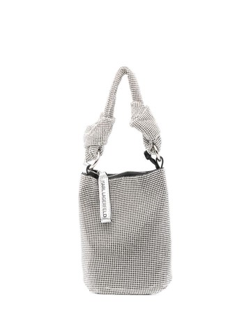 Karl Lagerfeld - K/Evening knotted tote bag - women - Copper/Resin/Polyurethane - One Size - Silver