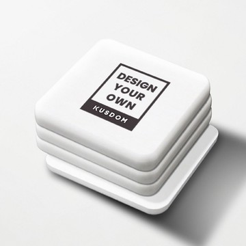 方形矽藻土吸水杯墊(4件裝/套)