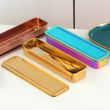 304不銹鋼筷子盒收納盒消毒柜籠屜勺子籃家用瀝水置物架餐具筷籠