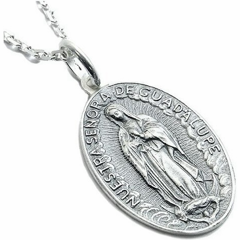 ネックレストップ メンズ シルバー マリア メダイ いぶしマット 大 人気 かっこいい シルバー925 ペンダントトップ チェーンなし プレゼント 通販 Lineポイント最大get Lineショッピング