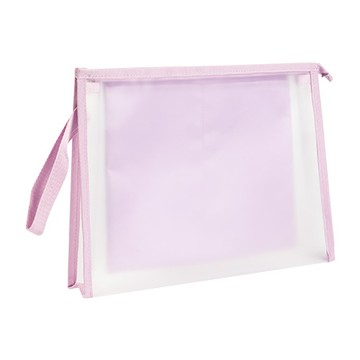 得力Deli EVA果凍色收納拉鍊袋/PP109/A4/紫色