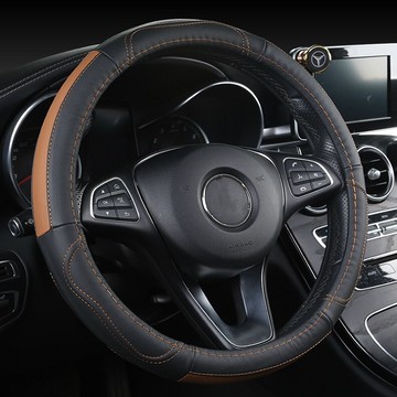 四季真皮把套38 40 42 45 47 50cm大貨車公交車大客代步車方向盤