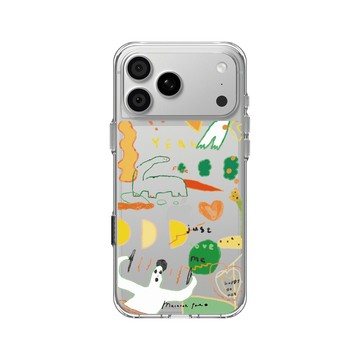 iPhone 18 Pro Max Clear Case（相機按鈕） 透明 - MacaronToe 馬卡龍腳趾 - 小畫家 Draw For Fun