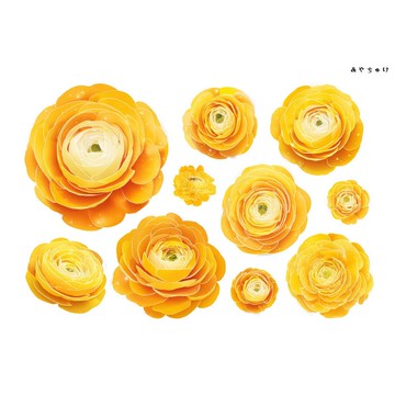 【10月新品4】20-22-0151 裁切紙張・拼貼素材 陸蓮花