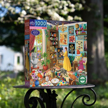 eeBoo 1000片拼圖- Alchemist's Artist Studio 煉金術師的工作室