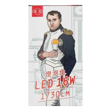 旭光 LED球泡燈 16W  燈泡色  1個