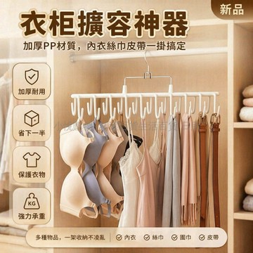 台灣出貨✨ 雙排內衣收納掛架 加粗背心吊帶衣櫥掛鉤 宿舍學生多層整理架 40鉤雙面可掛 塑膠防滑衣架