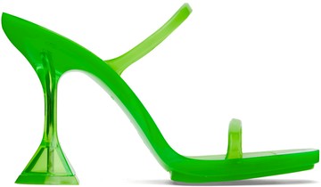 Amina Muaddi 绿色 Brito Slipper 凉鞋