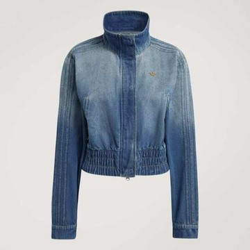 Adidas P Ess Denim Tt KE1072 女 立領外套 牛仔外套 休閒穿搭 藍 亞版 短版 丹寧