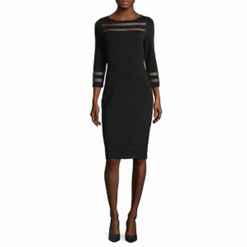 カルバンクライン レディース ワンピース Three Quarter Sweater Dress 通販 Lineポイント最大1 0 Get Lineショッピング