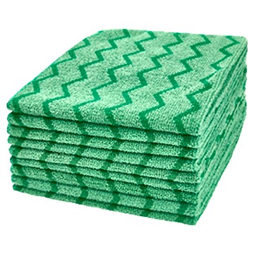 Rubbermaid 樂柏美 微纖抹布 綠色  40.6cm  1條