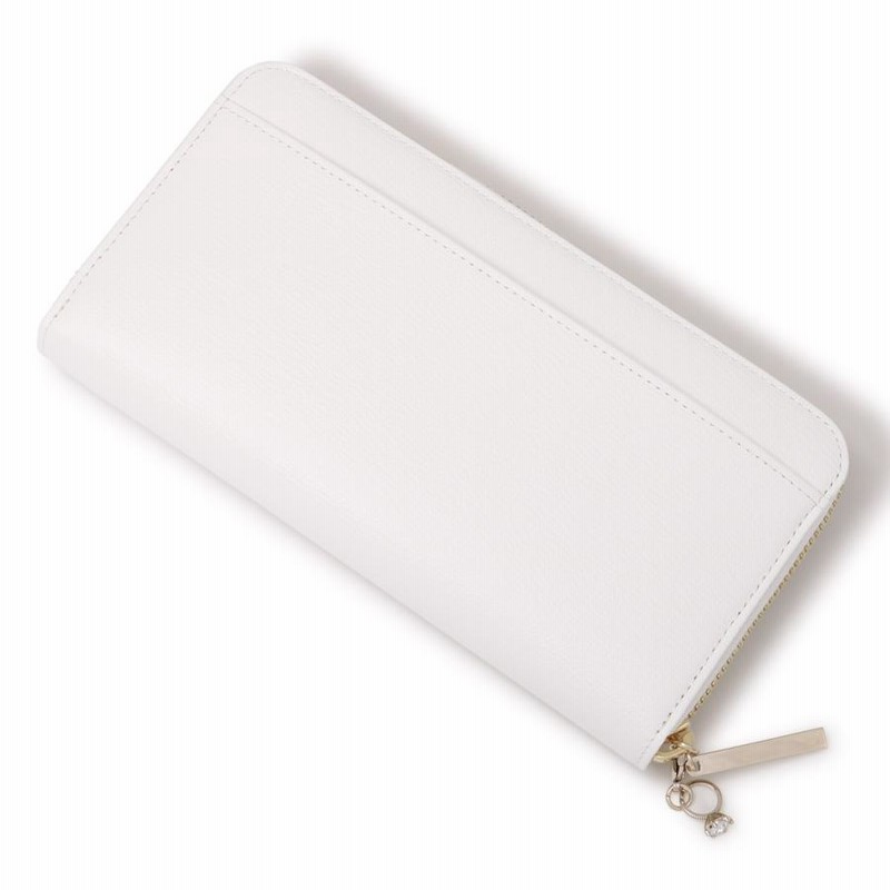 ホワイト 新品 ジルスチュアート エターナル ジップ長財布 JILLSTUART ジル スチュアート JILL STUART ファスナー長財布 エターナル