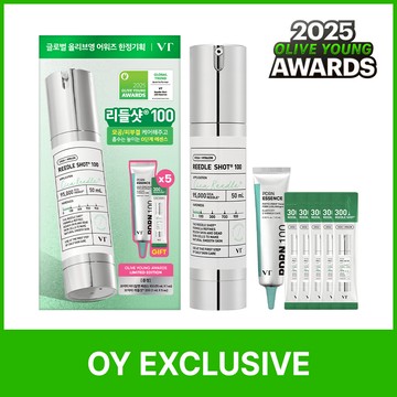 ★2025 Awards★ VT Reedle Shot 100 Essence 50ml (+Reedle Shot 300 1ml*5+PDRN Essence 100 15ml)