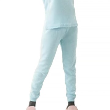 MI MI LEO TR台製超舒適保暖刷毛居家衣褲  XL  藍色