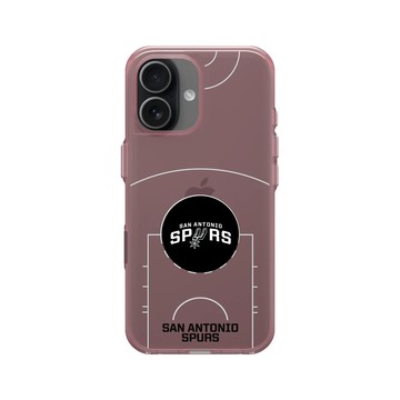 iPhone 17 Clear (相機按鈕) 晶醺玫 - NBA - 球場系列-聖安東尼奧馬刺 San Antonio Spurs - Court