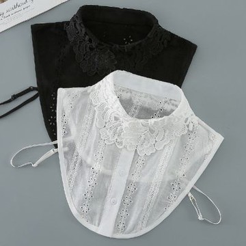 [巴黎精品] 現貨+預購 假領子襯衫領片-提花鏤空繡花花領女裝配件2色a1gg62