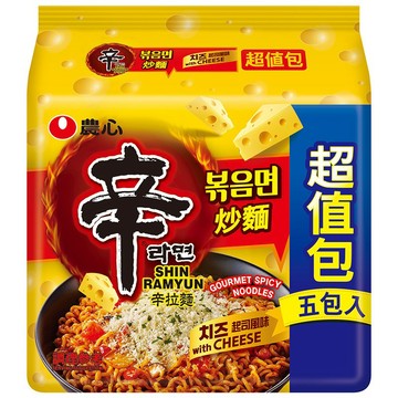 農心 辛炒麵(起司風味) 單包嘗鮮 l 超值5包入