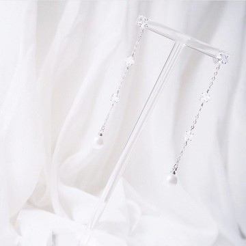 新娘耳環 新娘耳夾 生日禮物 優雅 耳環 耳夾 客製化 定制