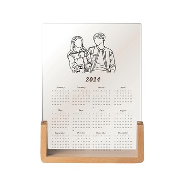 客製 似顏繪壓克力年曆