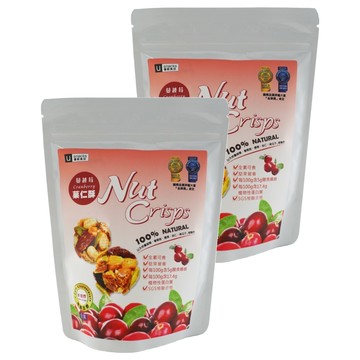 優穀美身 蔓越莓菓仁酥 天然全素 含膳食纖維 MONDE SELECTION 2020金牌獎  60g  2包