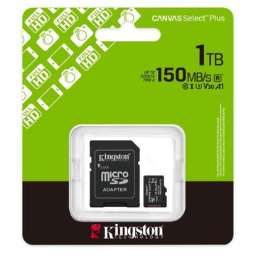金士頓 KINGSTON SDCS3 1TB Canvas Select Plus 1TB U3 V30 A1 記憶卡