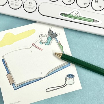 手帳可書寫便條貼紙組