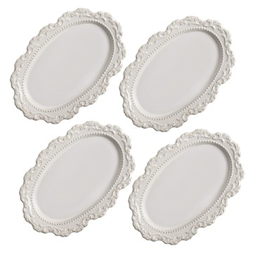 ANTIQUE 復古巴洛克橢圓盤  31 x 21 x 3 cm  1套  單一顏色