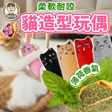 貓草玩偶【布萊恩👨🏻隔日到貨】貓薄荷布偶 貓草玩具 貓玩具 紓壓玩具 逗貓玩具 貓咪玩具 小貓娃娃 毛絨玩具 寵物玩具