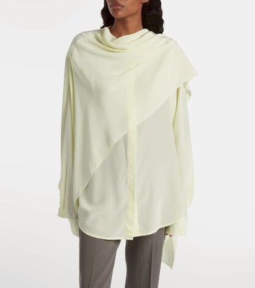 Calvin Klein Collection Kiki draped silk blouse