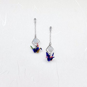 Chearrings | Origami 日本和紙 手工摺紙 紙鶴耳環 | 款式C003