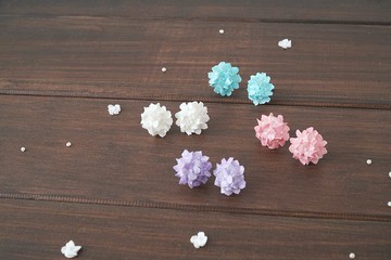 繡球 奶油黏土擠花 耳環/耳夾 多色可選 可客製