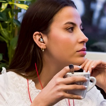 抗拉磁吸耳塞掛繩 橘色