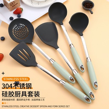 絕廚逢盛 硅膠鏟不粘鍋專用護鍋炒菜鏟子家用湯勺炒勺廚具奶嘴級