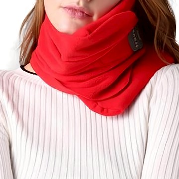 PUSH! 旅行枕  紅色  18*18*7CM