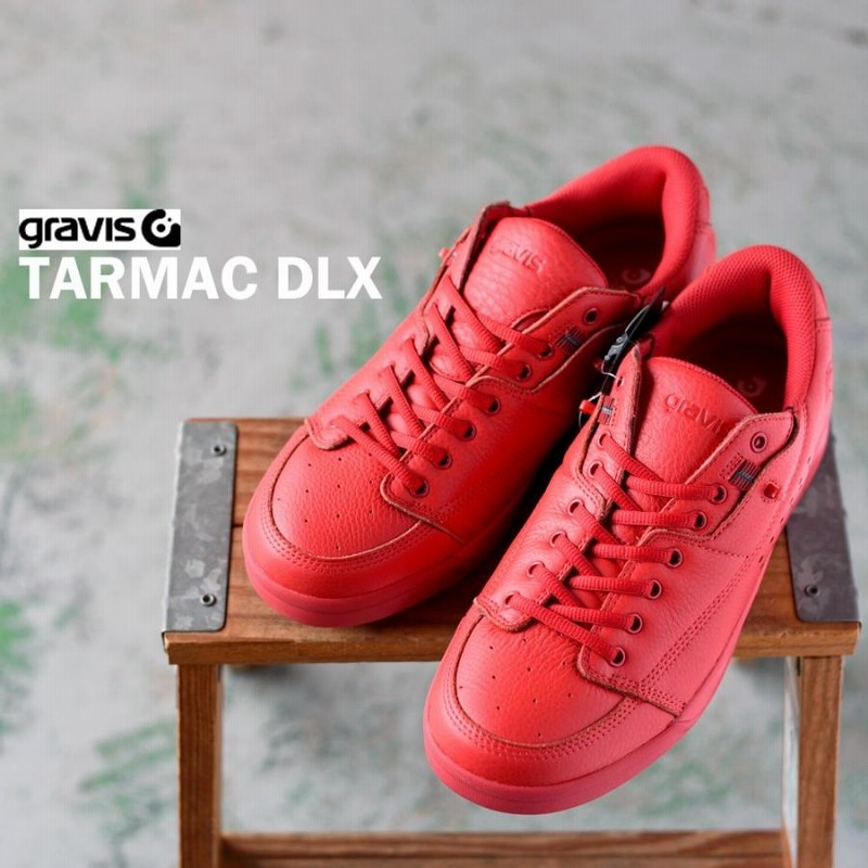 メンズ GRAVIS グラビス TARMAC DLX ターマック DLX 01000 RED MONO | LINEブランドカタログ