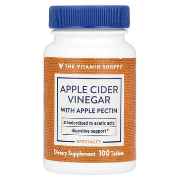 The Vitamin Shoppe, 含蘋果果膠的蘋果醋，100 片