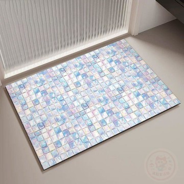 🛍熱銷回歸🛍衛生間硅藻泥吸水墊硅藻泥浴室門口專用防滑腳墊子速乾洗手間 地墊
