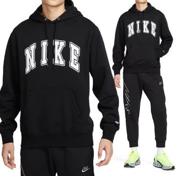 Nike As M Nk Club Bb Po Hdy Ar 長袖 男款 黑色 Logo 帽T FZ0872-010