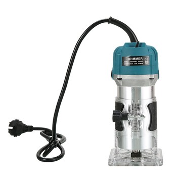 修邊機 木工修邊機 110V 電動木工開槽機 雕刻機 開孔機 電動工具 裁切機 木材切邊機 洗洞機【七了個三】