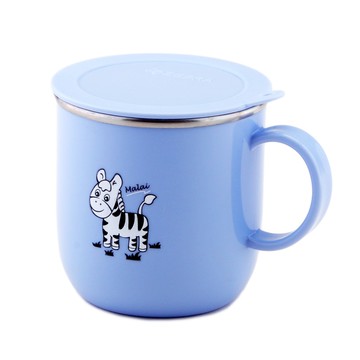 ZEBRA 斑馬 - 兒童304 馬克杯(附蓋)-藍色 (7CM)-250CC