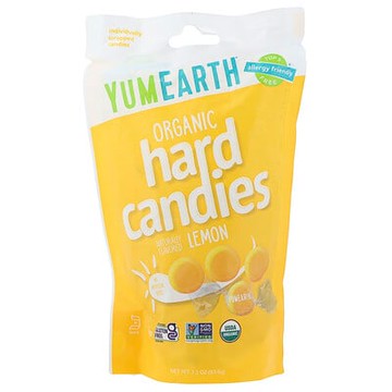 YumEarth, 有機硬糖，Cheeky Lemon，3.3盎司（93.6克）