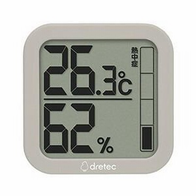DRETEC O-402BE ベージュ ルフト デジタル温湿度計