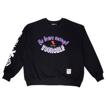 MIT有機棉寬版大學T 勇敢作自己