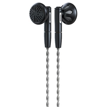 FIIO 飛傲 FF5 可換線碳基振膜金屬平頭塞耳機 14.2mm大尺寸動圈  黑色