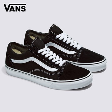 Vans Old Skool 男女款黑白色滑板鞋