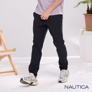 Nautica 官方旗艦 男裝 防潑水機能長褲-深藍色